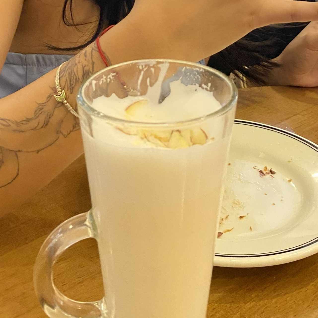 Té de almendras con chocolate blanco