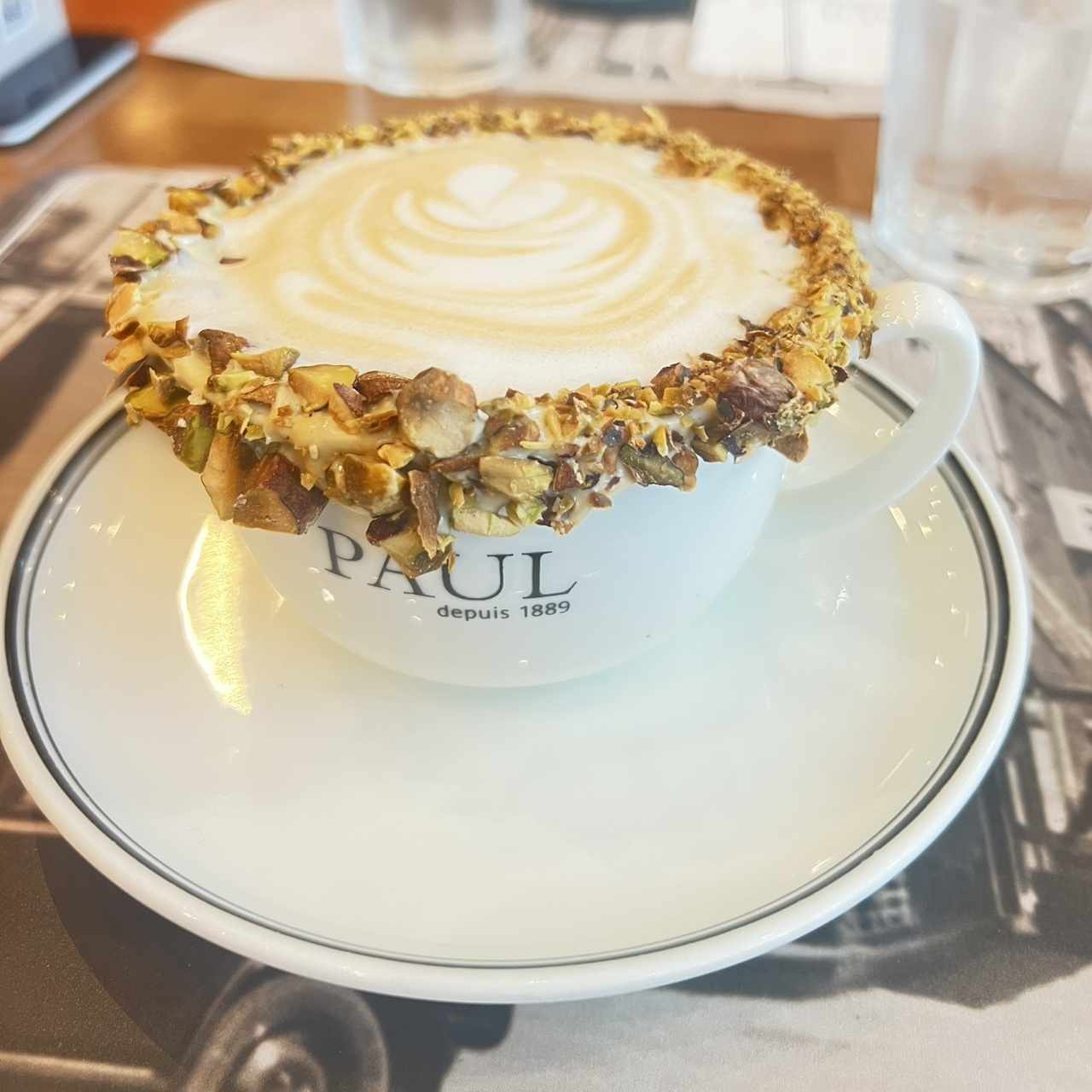 Capuchino de pistacho 