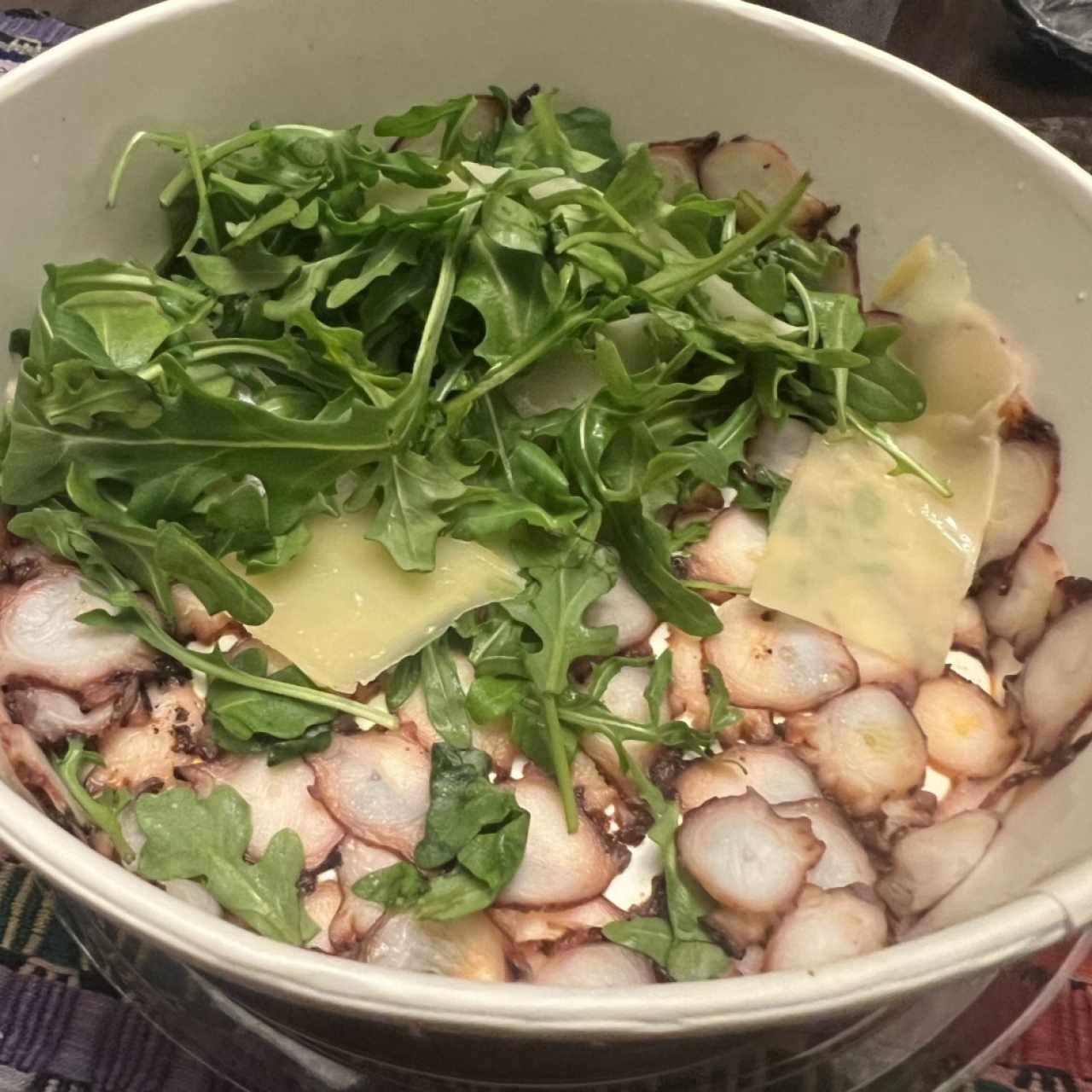 Entradas - Carpaccio de Poulpe