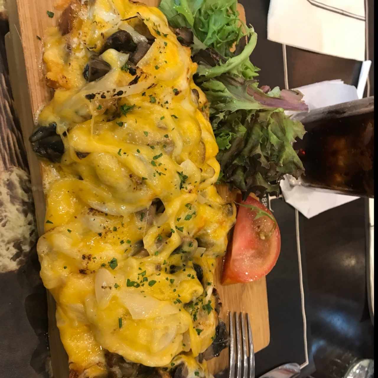 tartine de champiñones