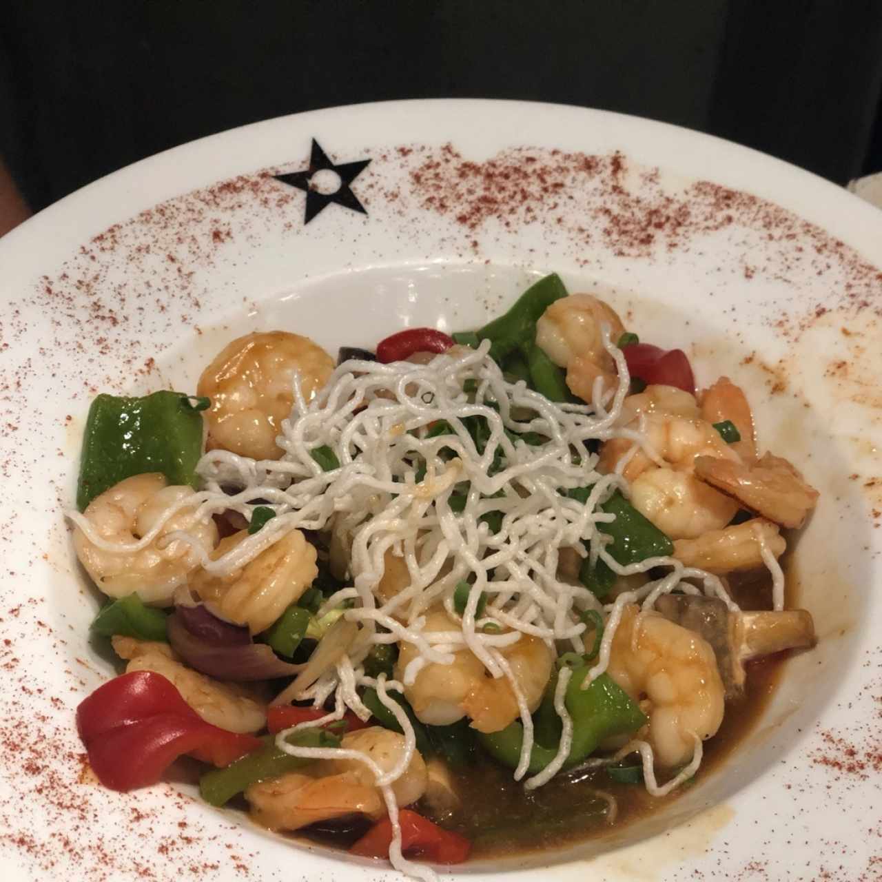 Stir fry de camarón