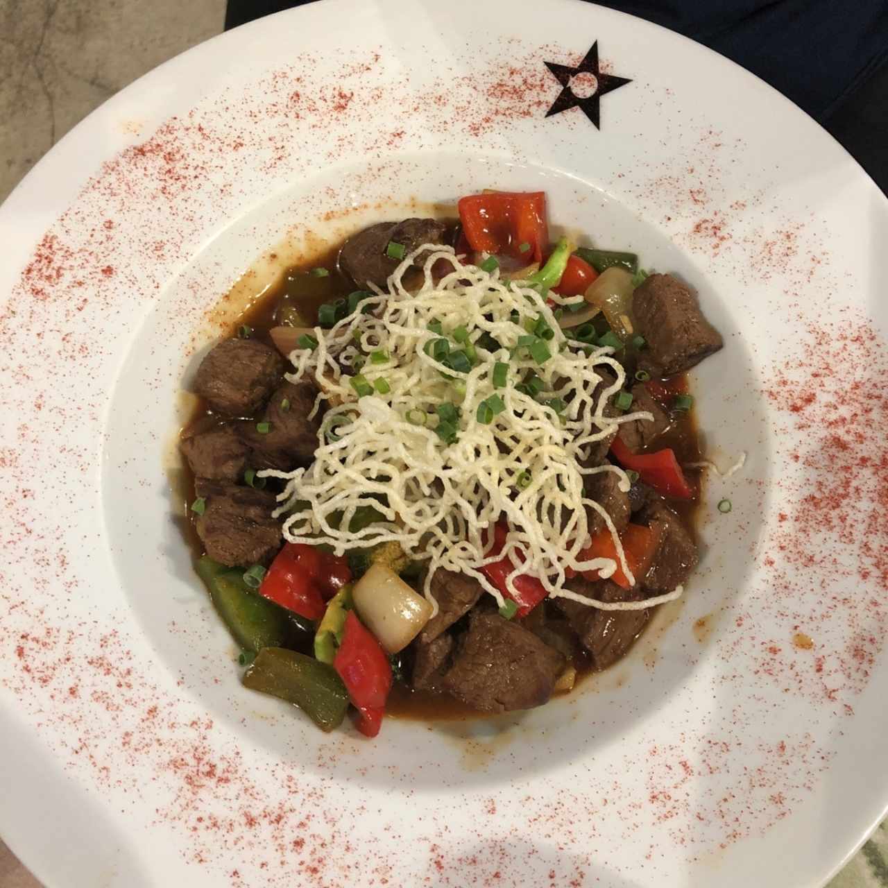 Stir fry de filete de res