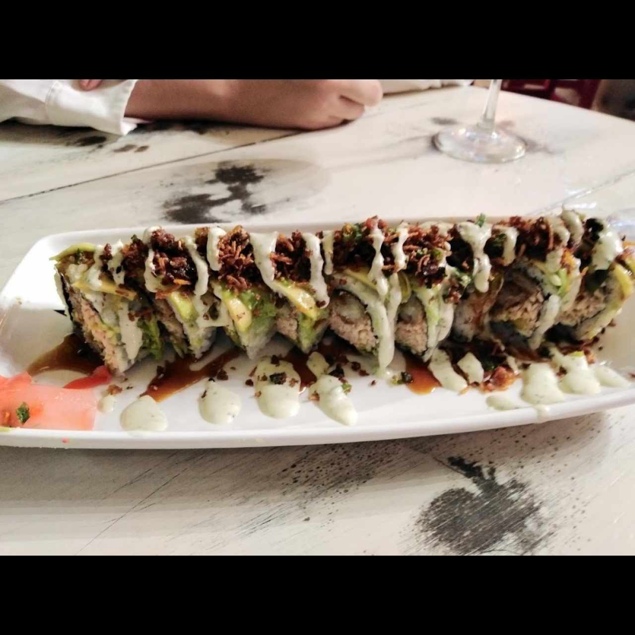Riquísimo sushi frito. 