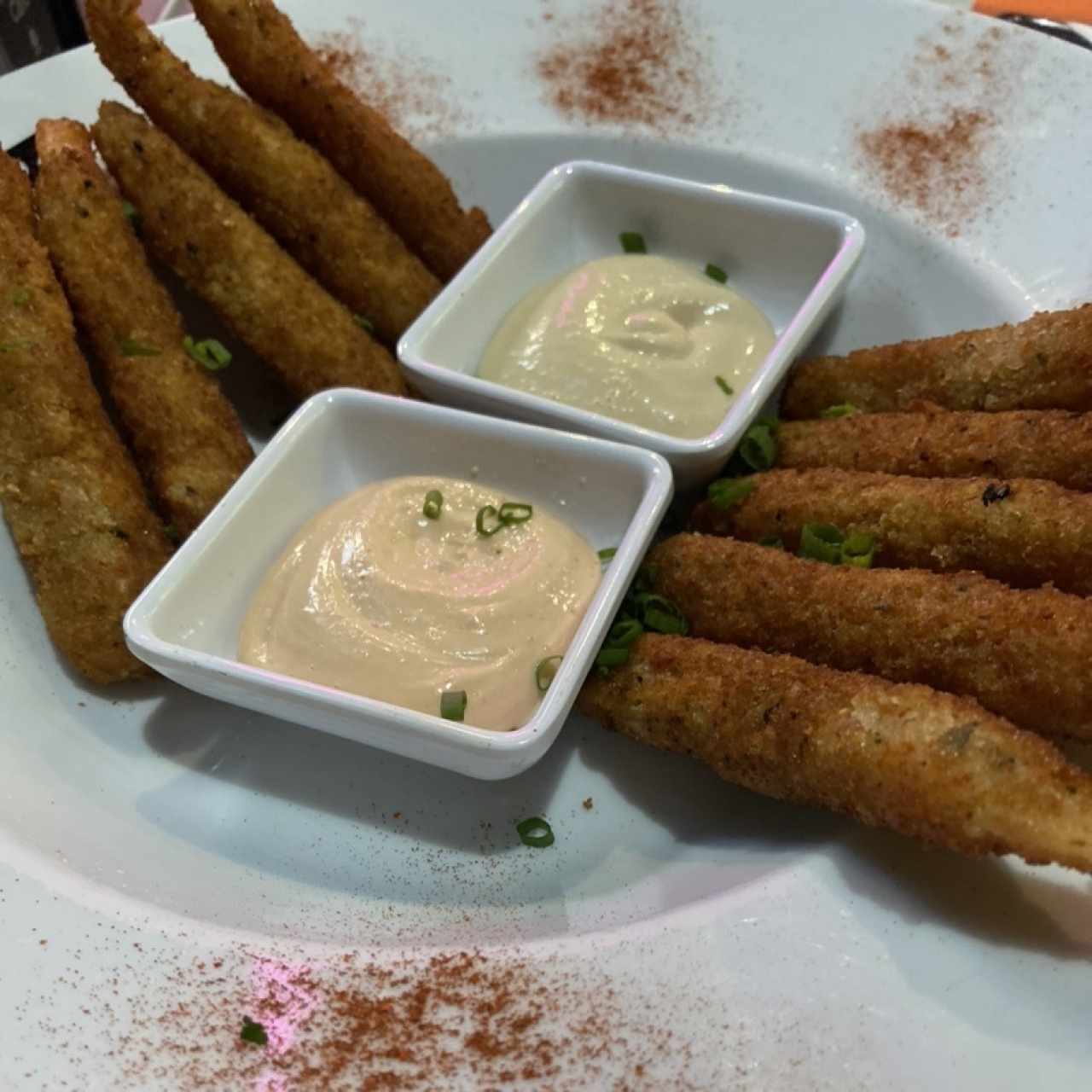 Tentadoras Entradas - Camarones Sriracha