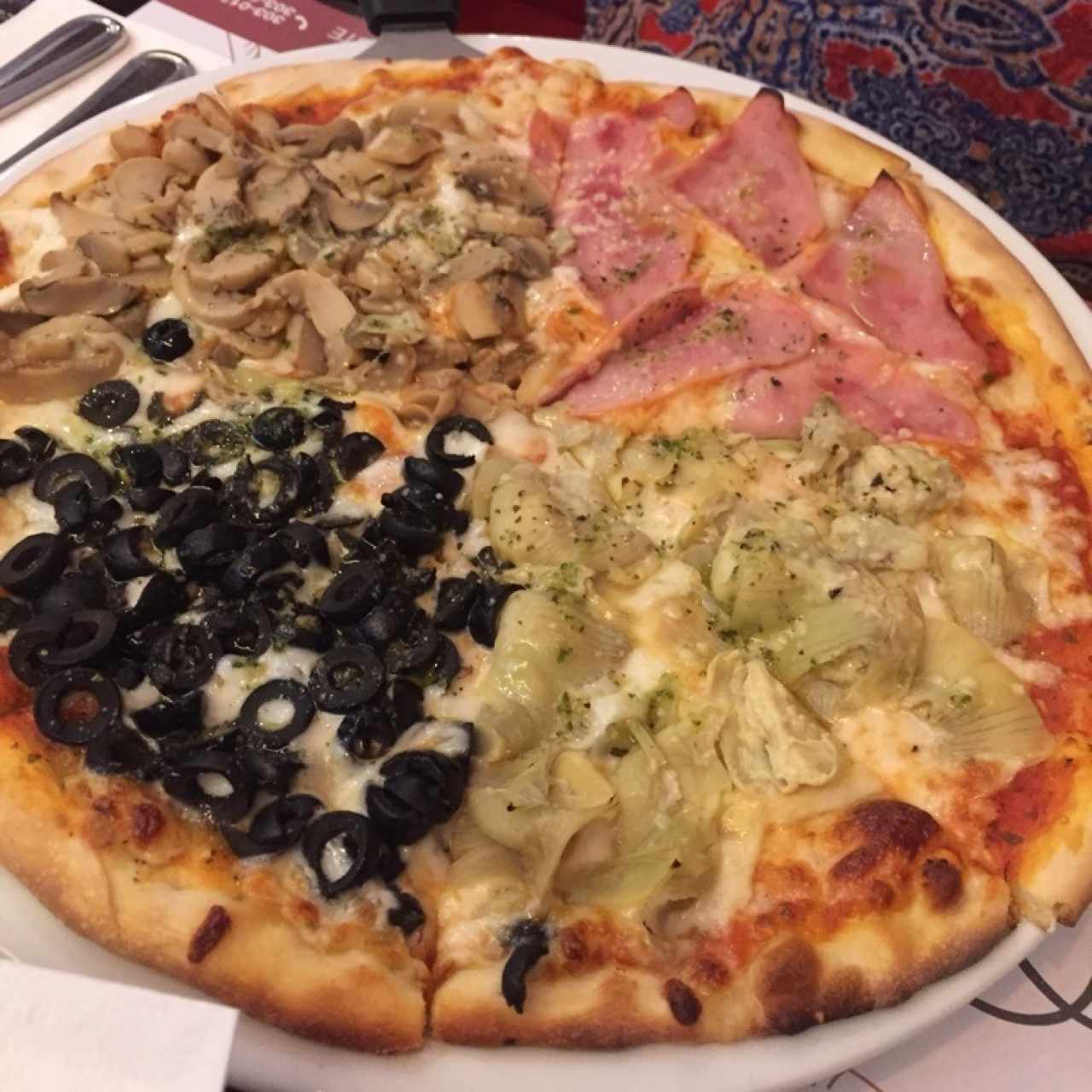 pizza 4 estaciones