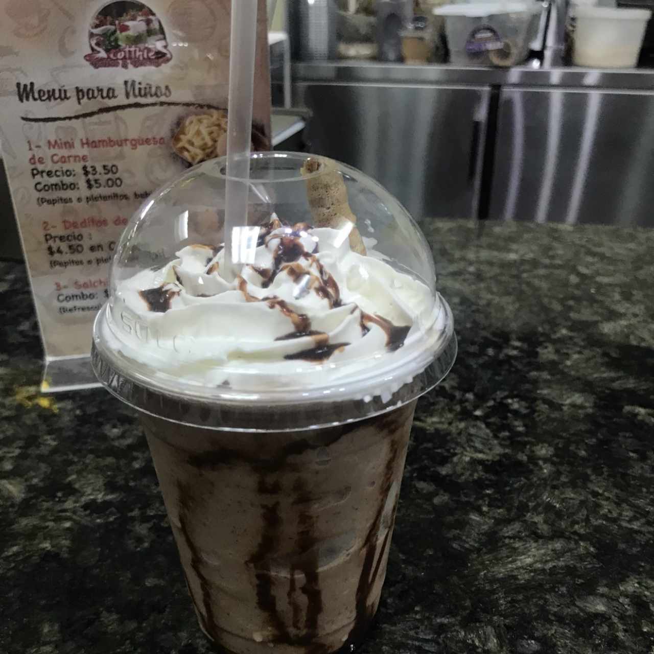 frapee de chispas de chocolate