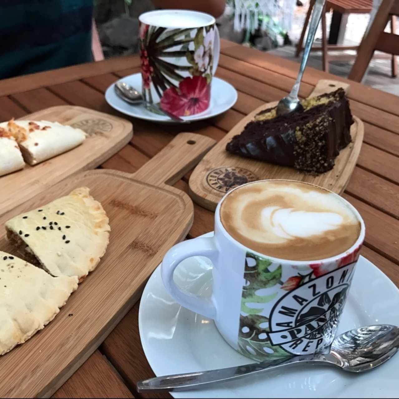 Capuccino + Empanadas + Chocolate Cake