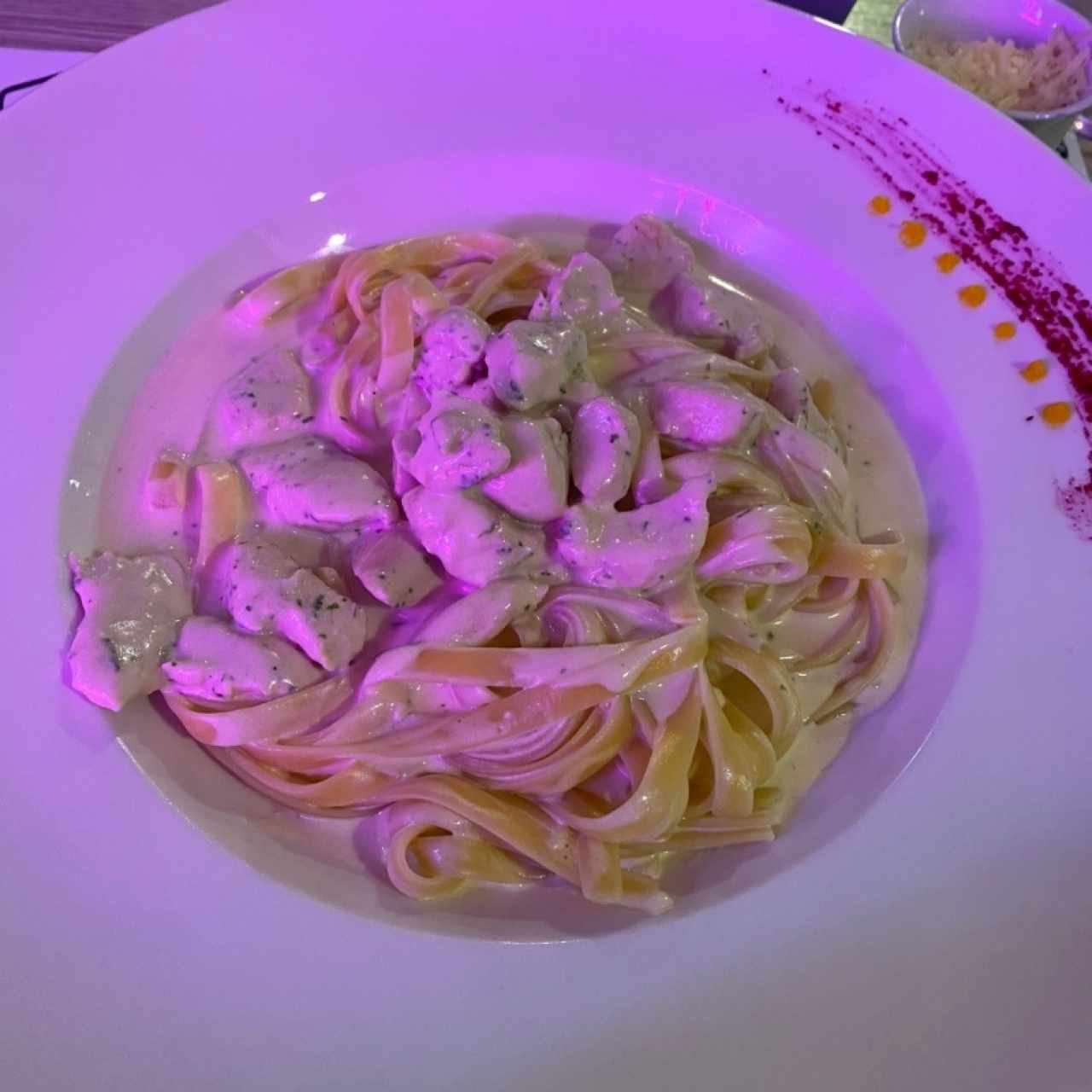 Fettuccine alfredo pollo