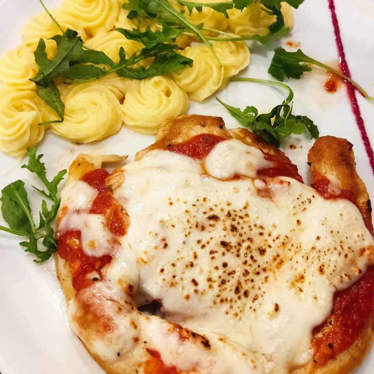 Pechuga de pollo gratinada