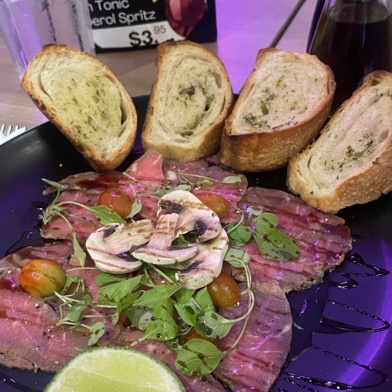 carpaccio de res