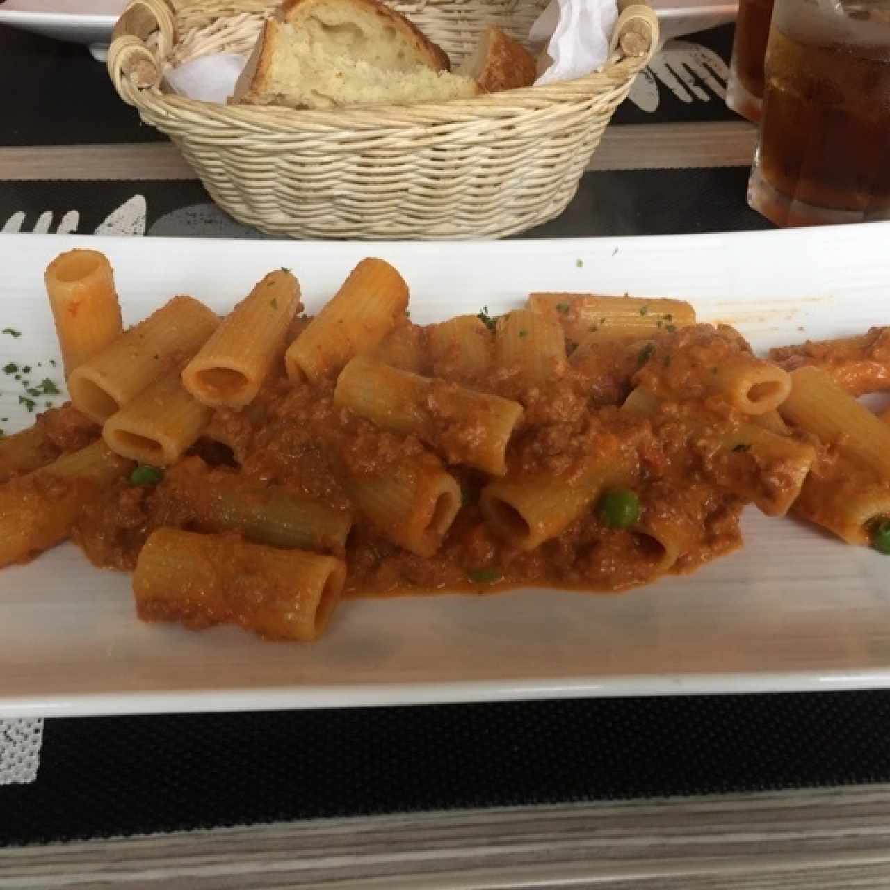 Pasta con ragú
