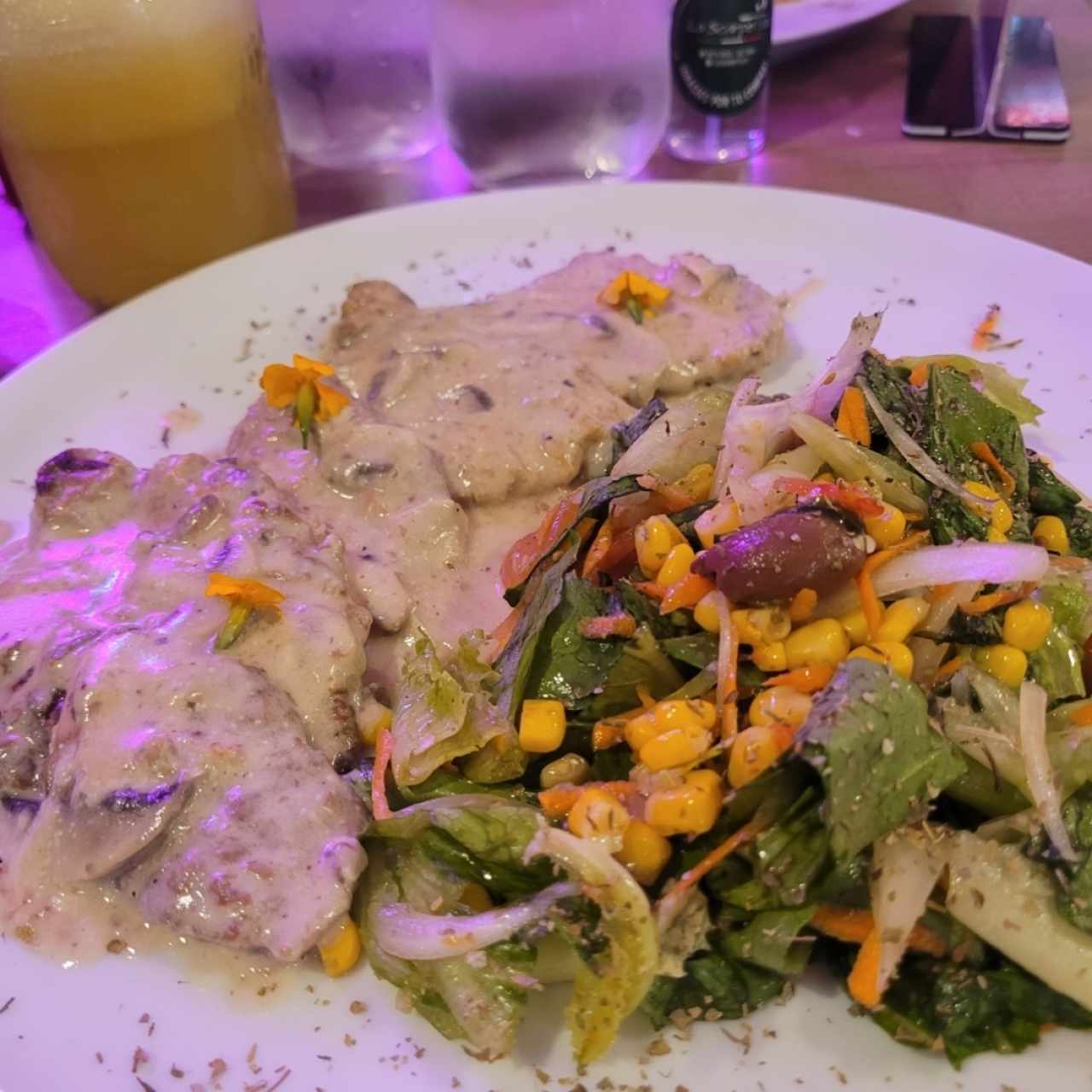 Scaloppine di Manzo al Funghi