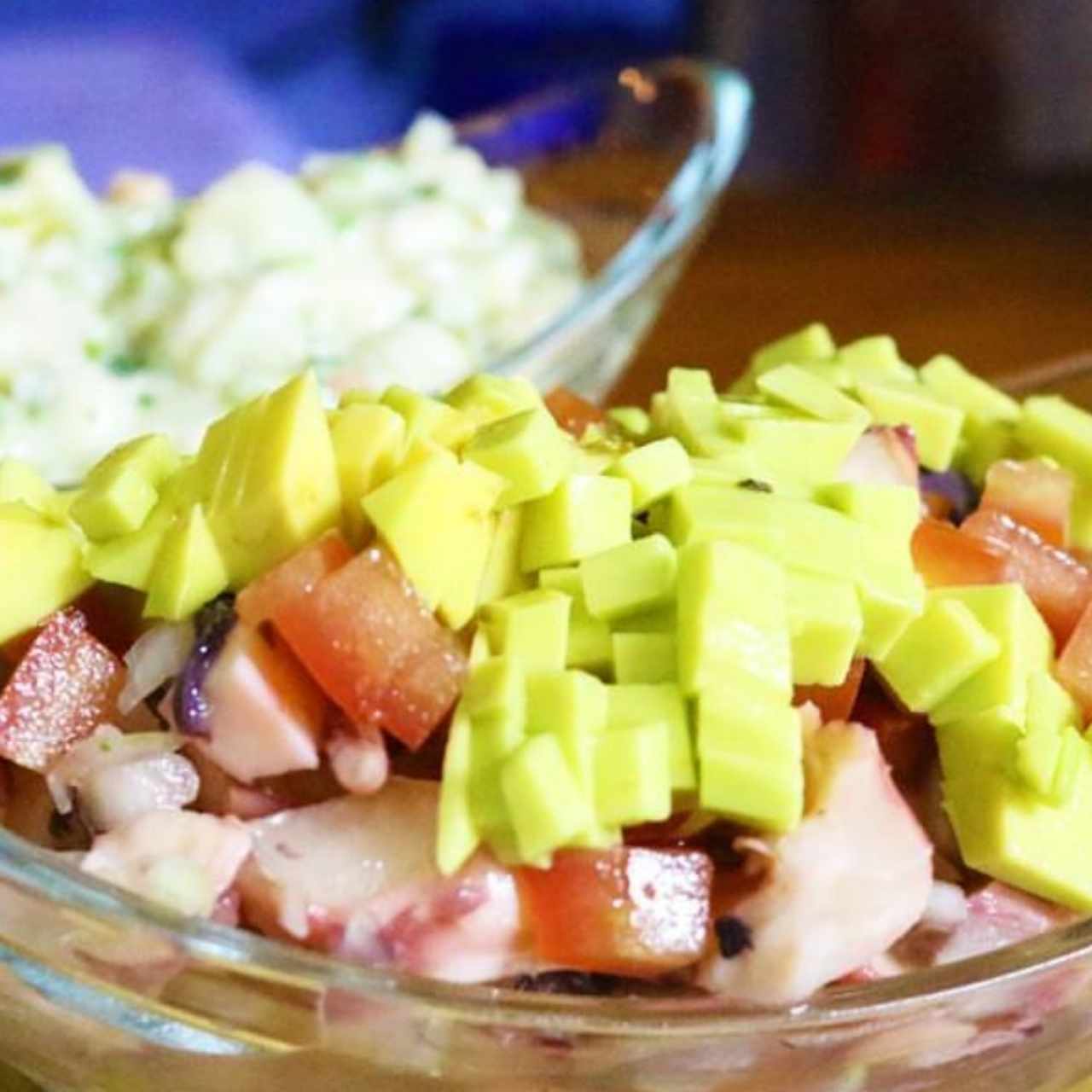 Ceviche de pulpo con pico de gallo
