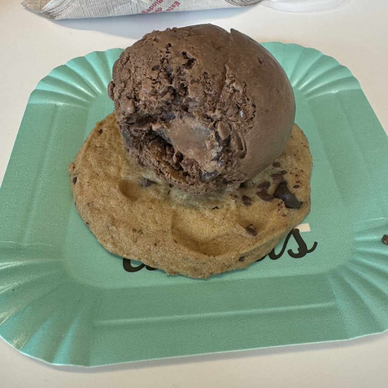 Galleta con helado 