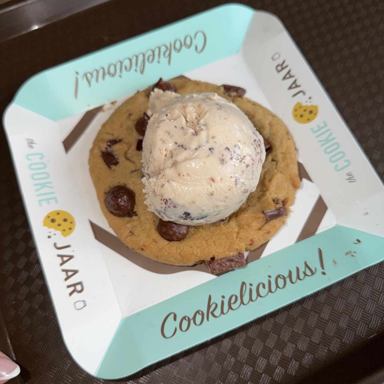 Galleta con helado