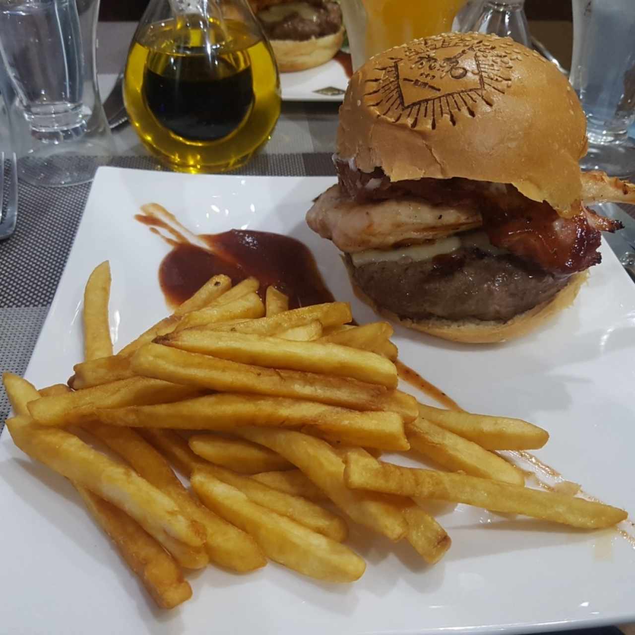 Hamburguesa trio 