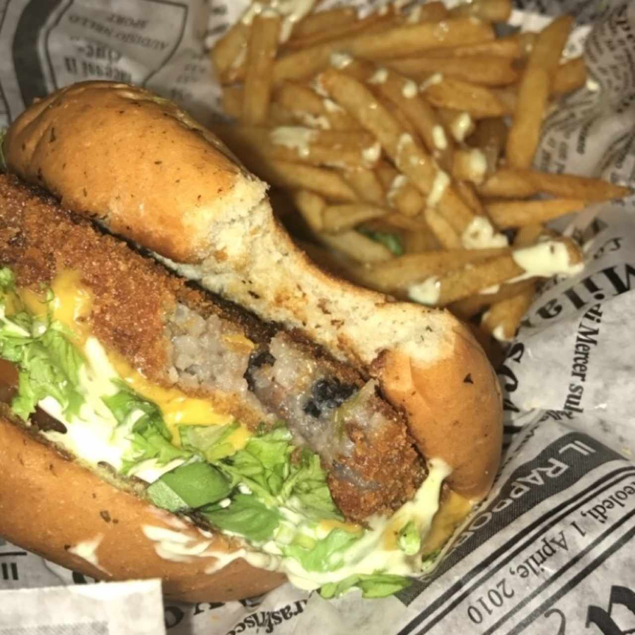 veggie burger (arroz con coco y frijoles)
