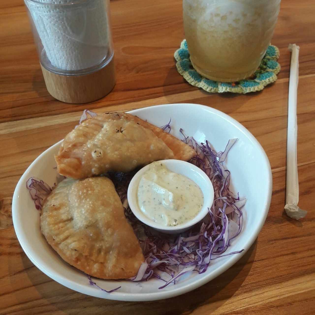 Empanaditas de pollo con curry