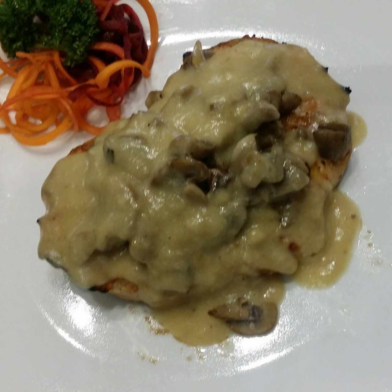 Pollo con champinones!