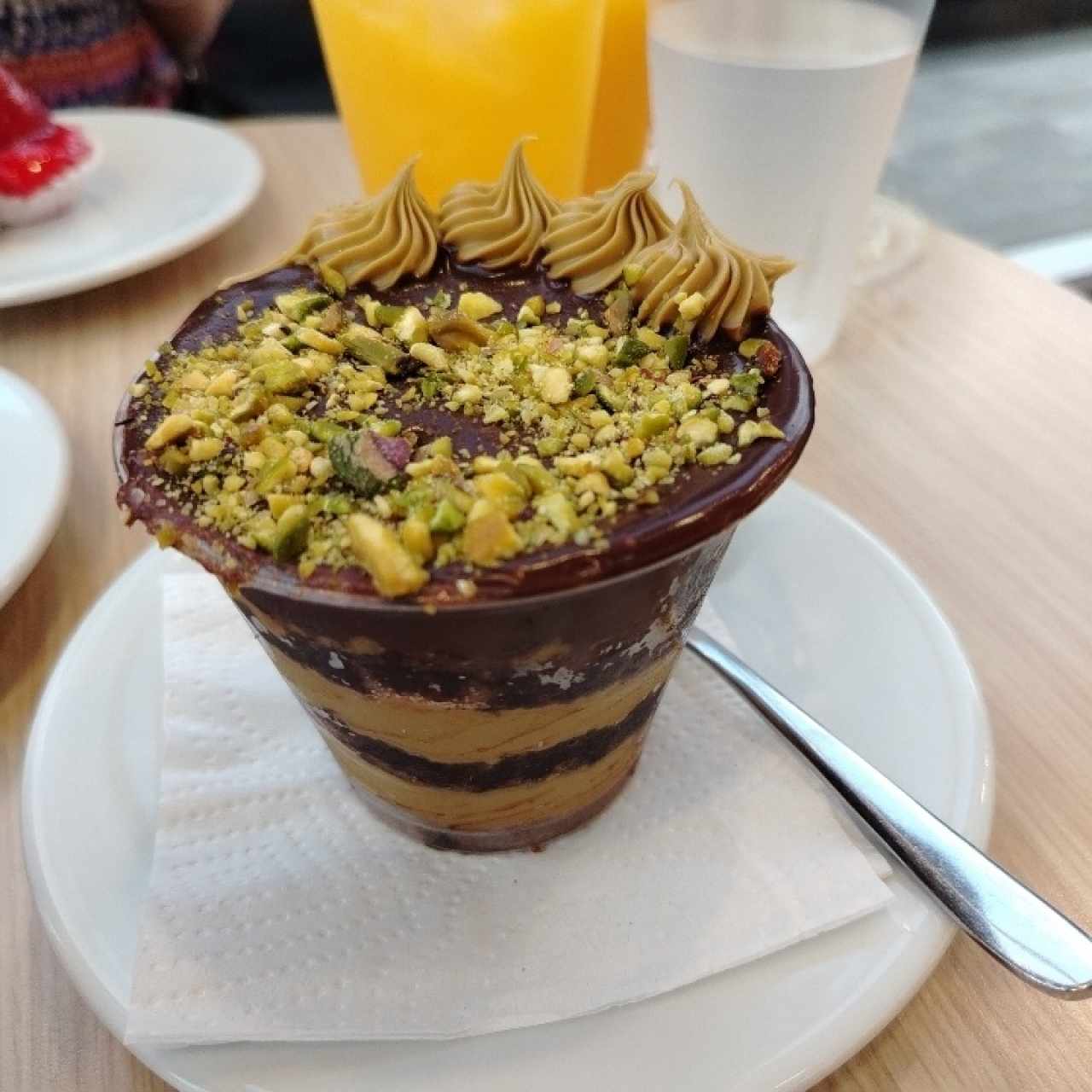 Postres de dulce de leche y chocolate 