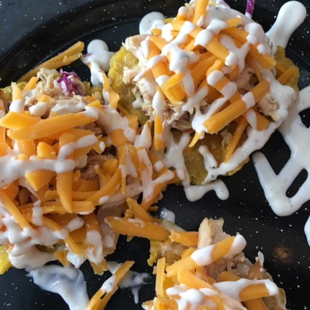 patacones con pollo