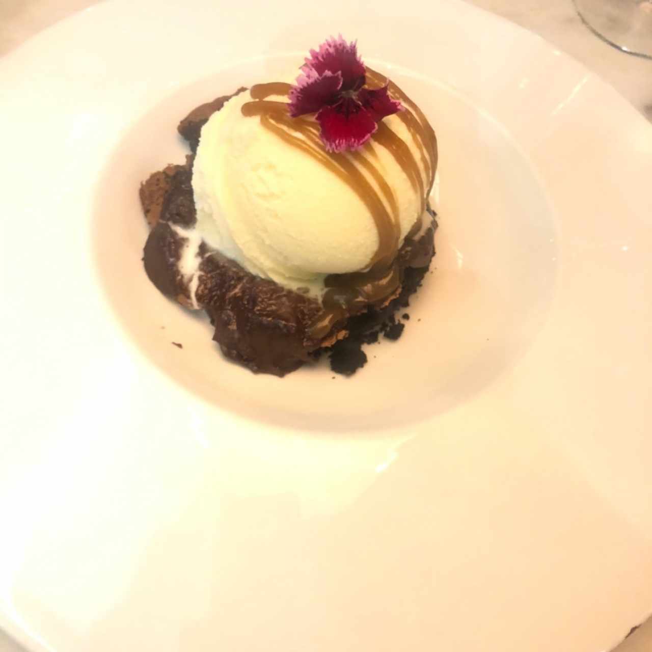 fondant con helado
