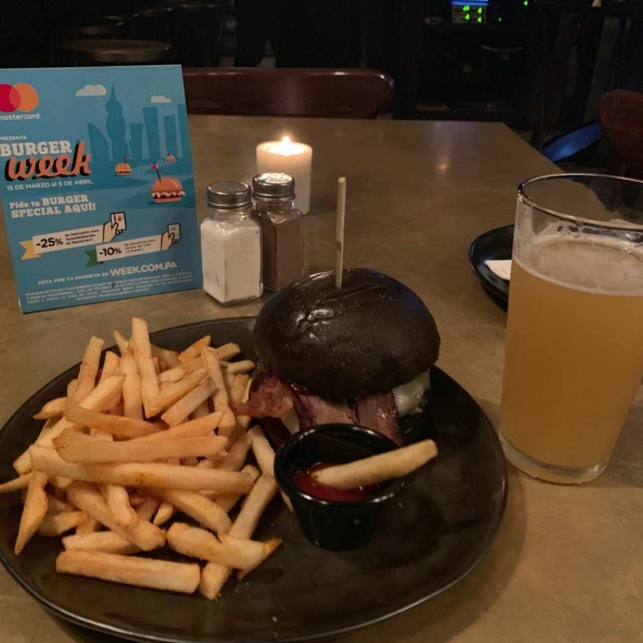 hamburguesa Viuda Negra