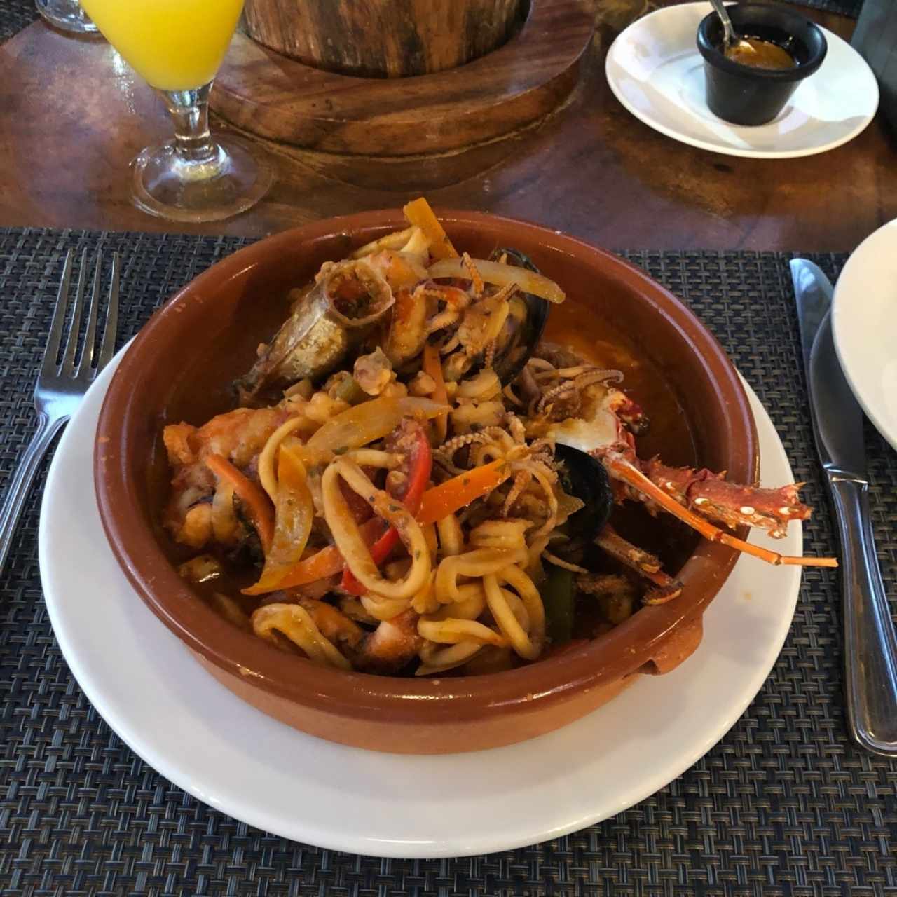cazuela de mariscos