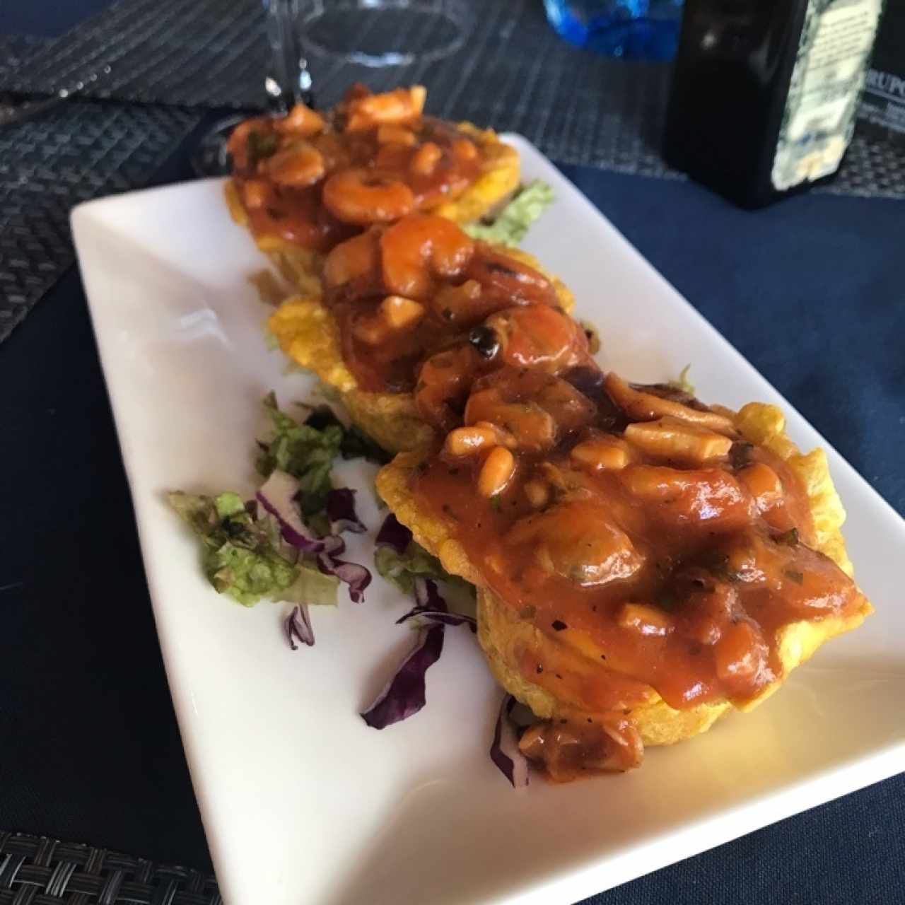 Patacones con Mariscos