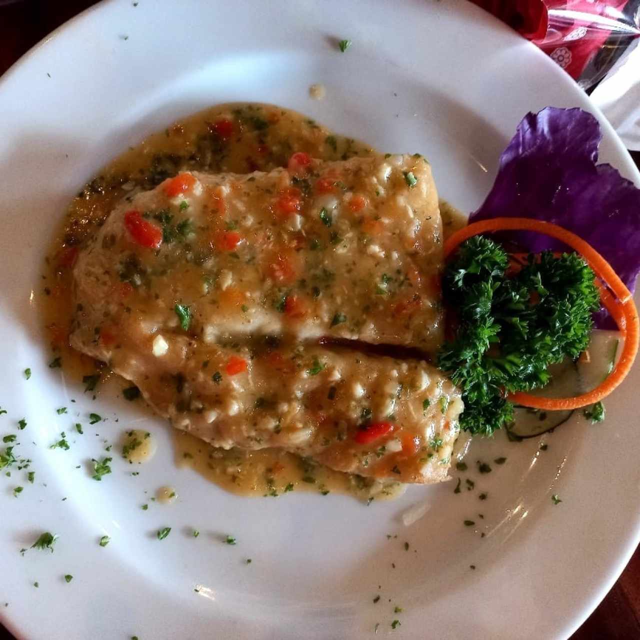 Filete de Corvina al Ajillo