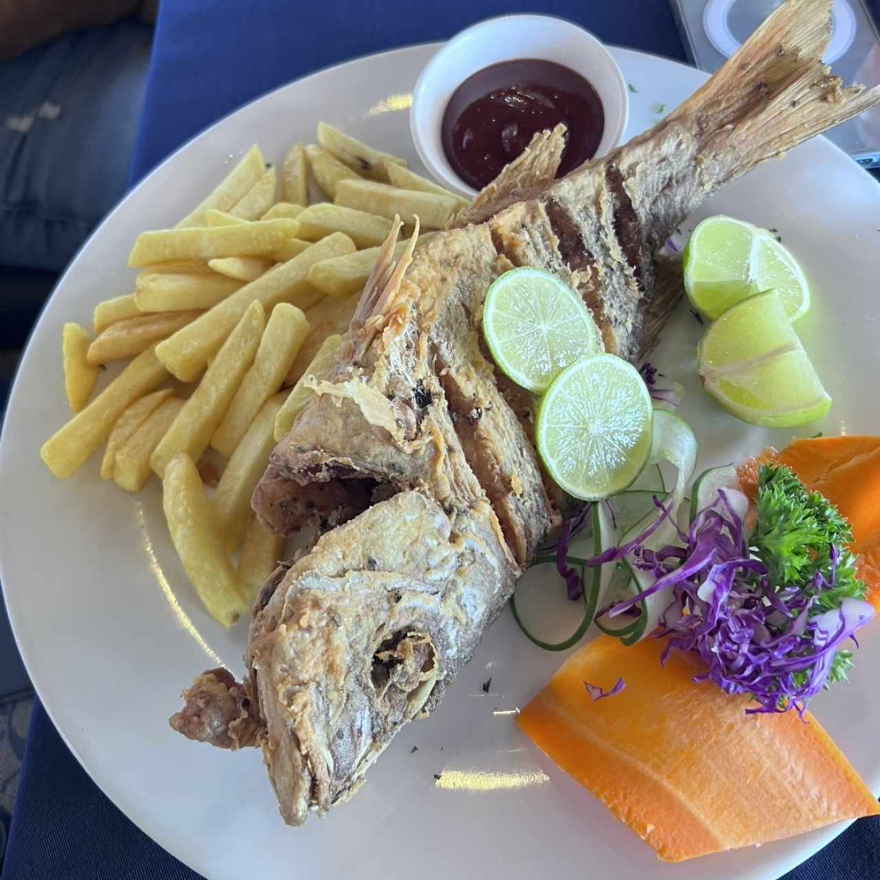 Pargo Frito a la Griega