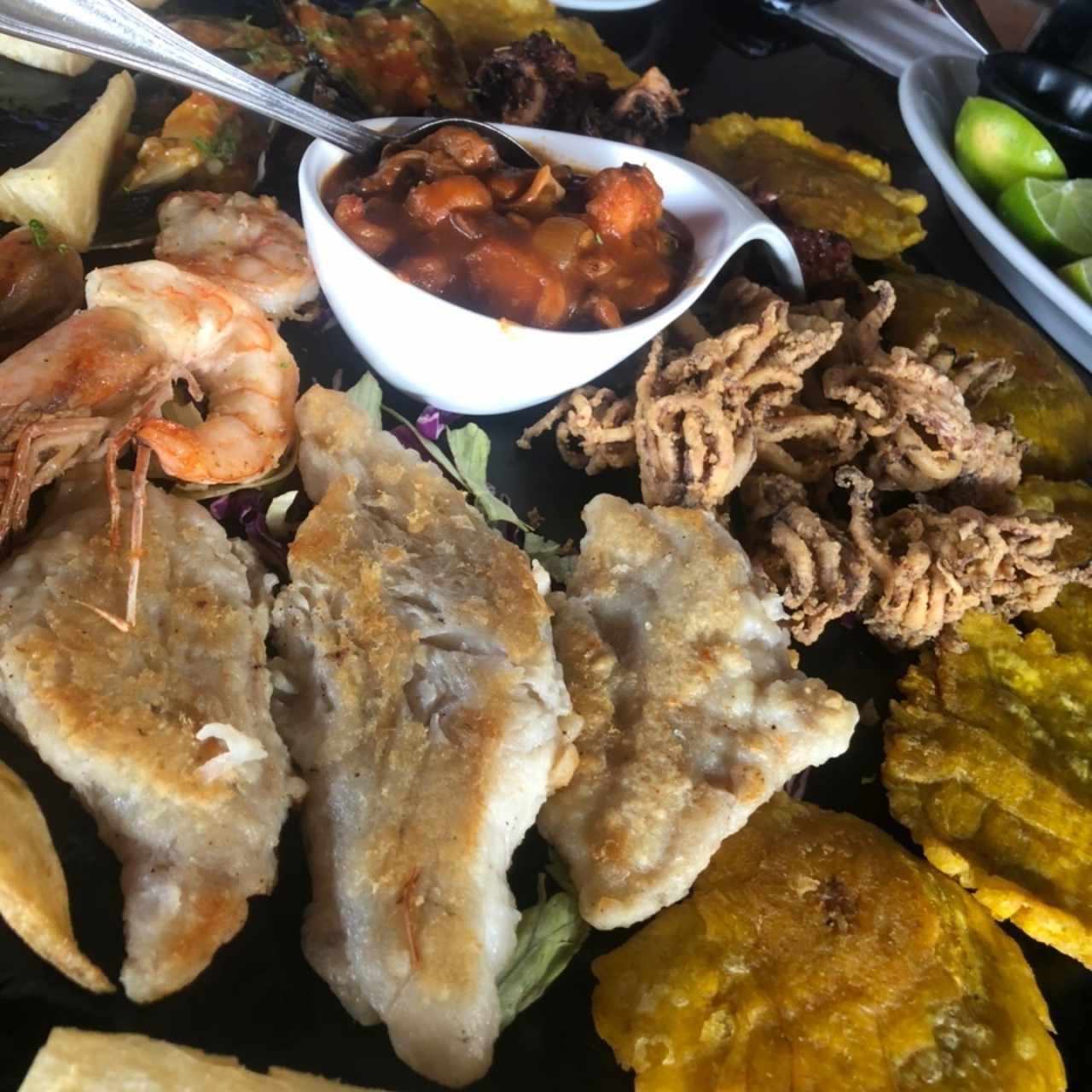 Bandeja de mariscos 