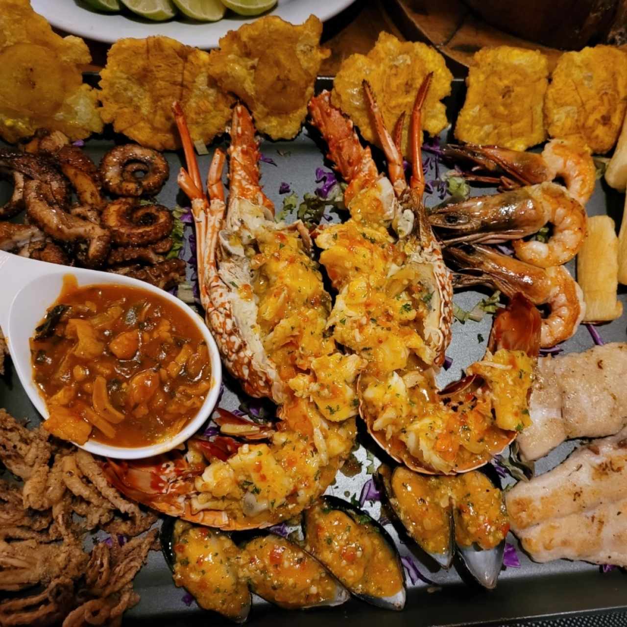 Bandeja de langostinos 
