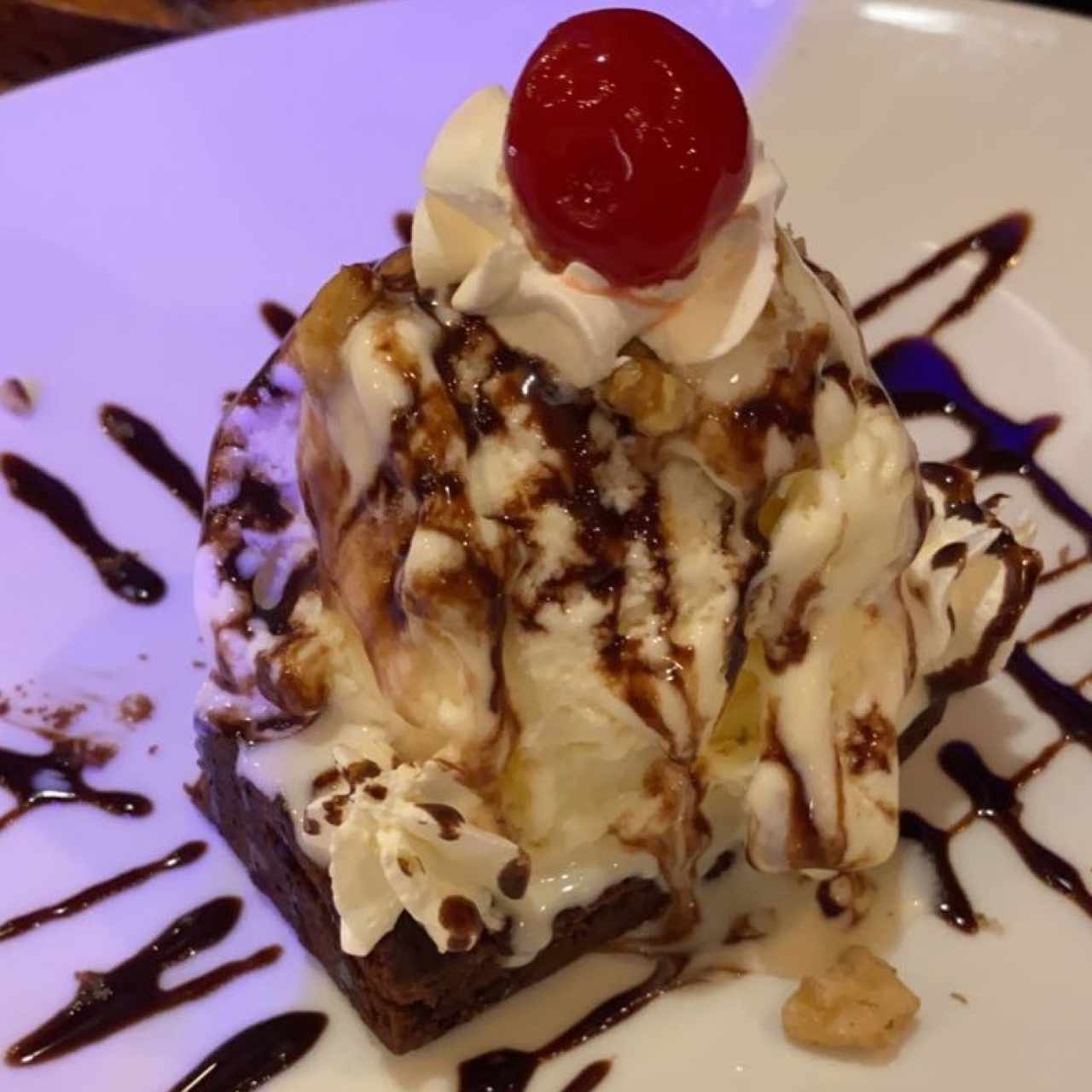 brownie Caliente con helado
