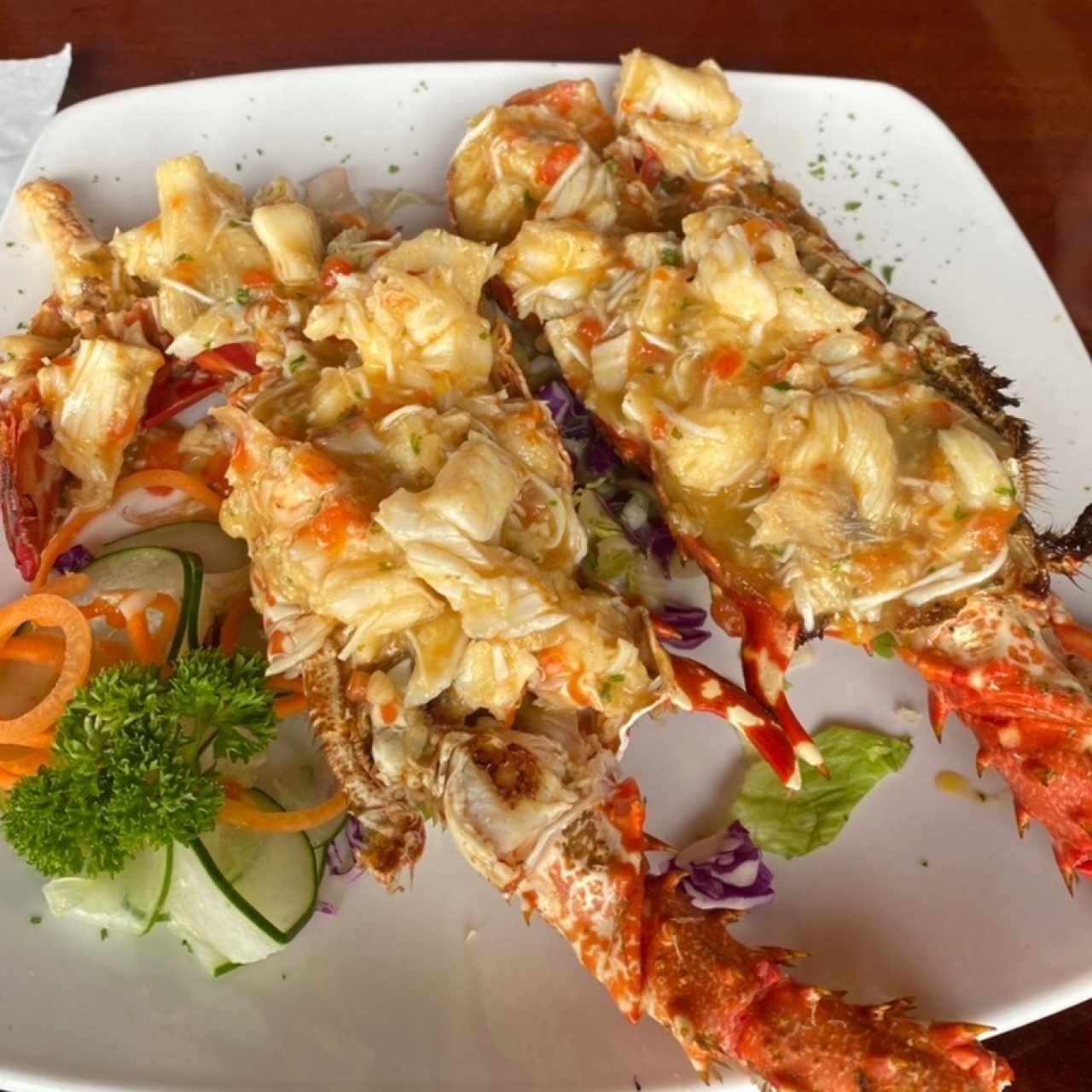 Langosta en salsa de centollo