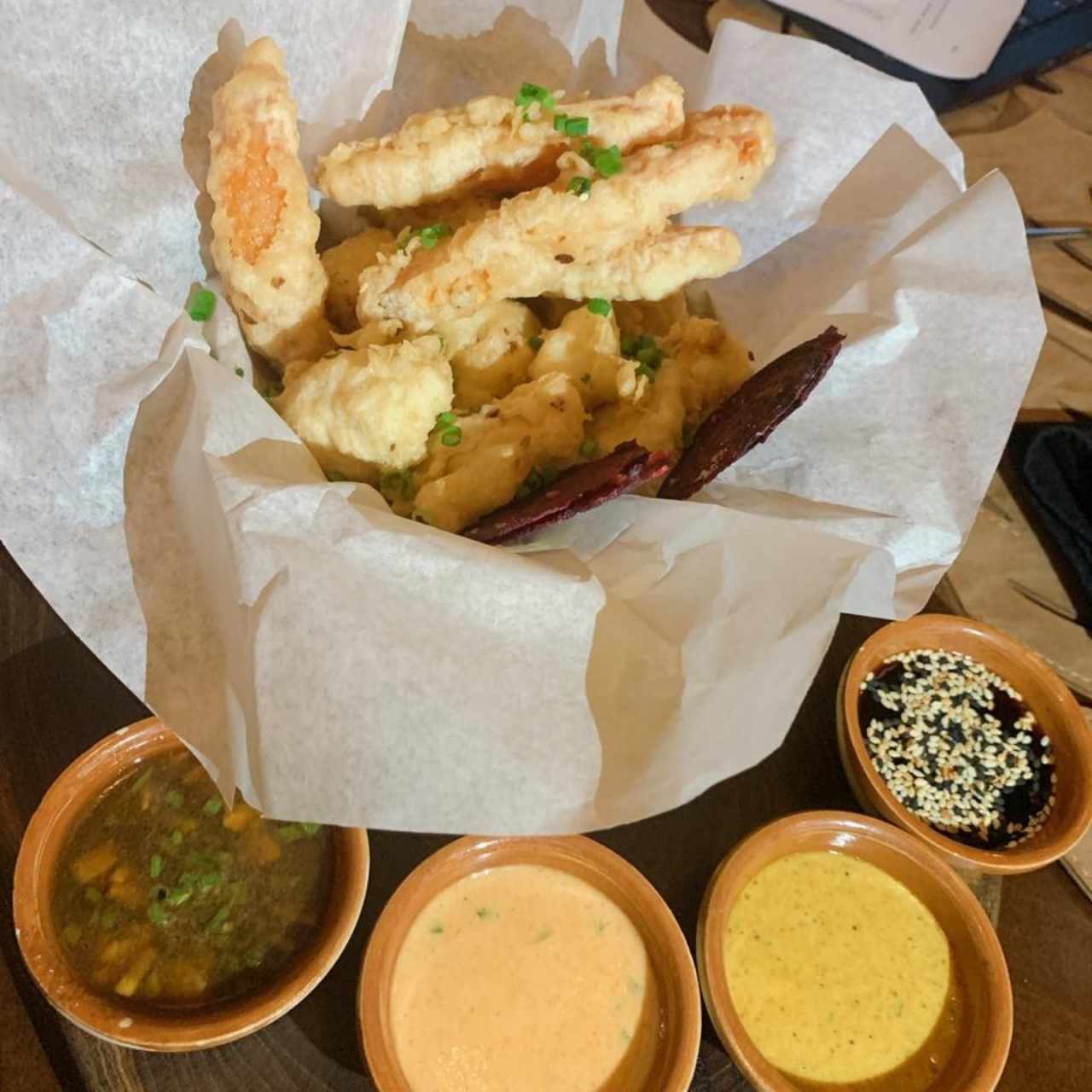Vegetales en Tempura