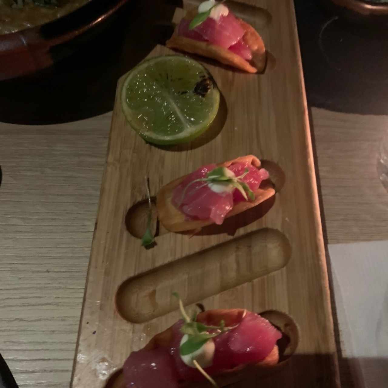 YELLOW FIN TUNA TACOS
