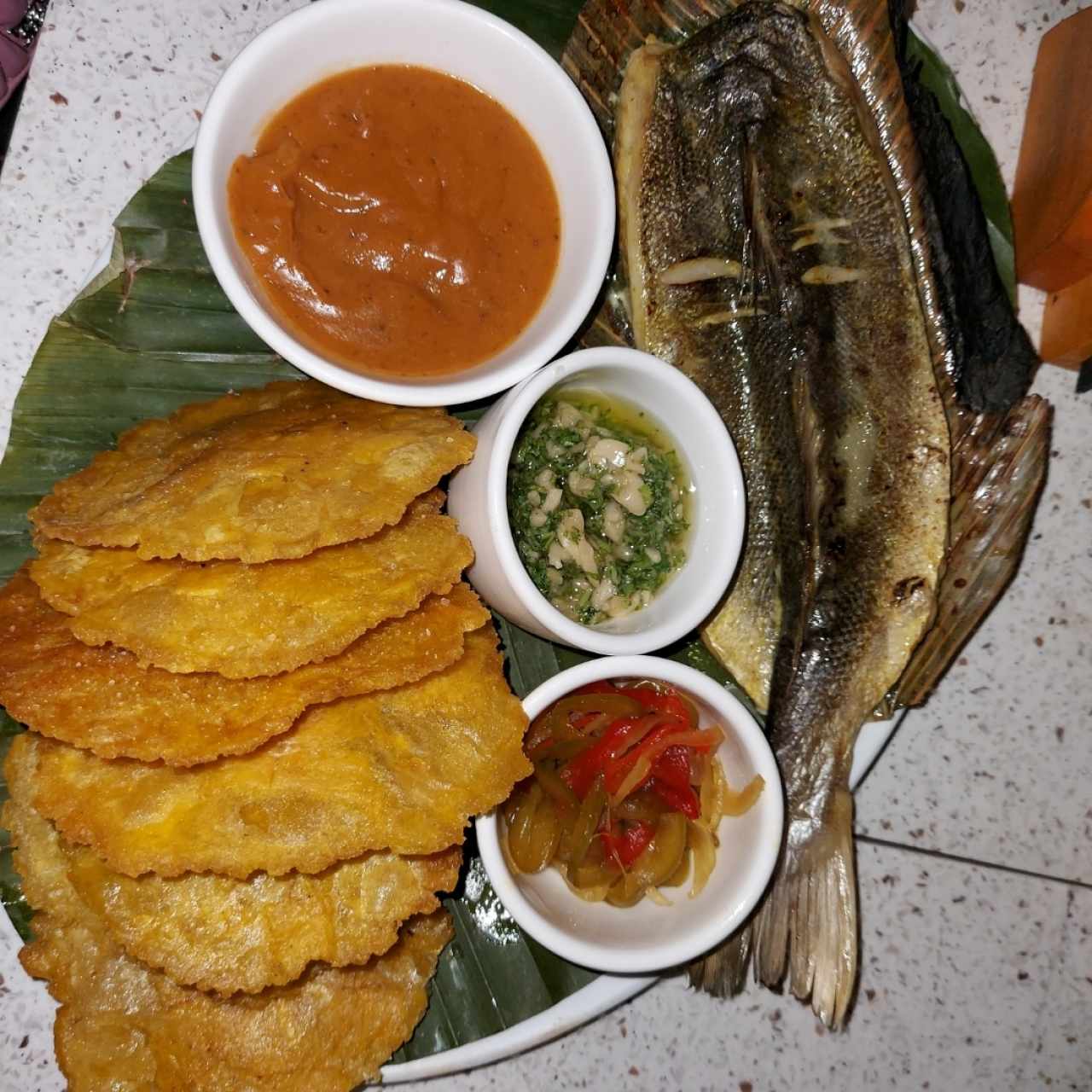 corvina en bijao