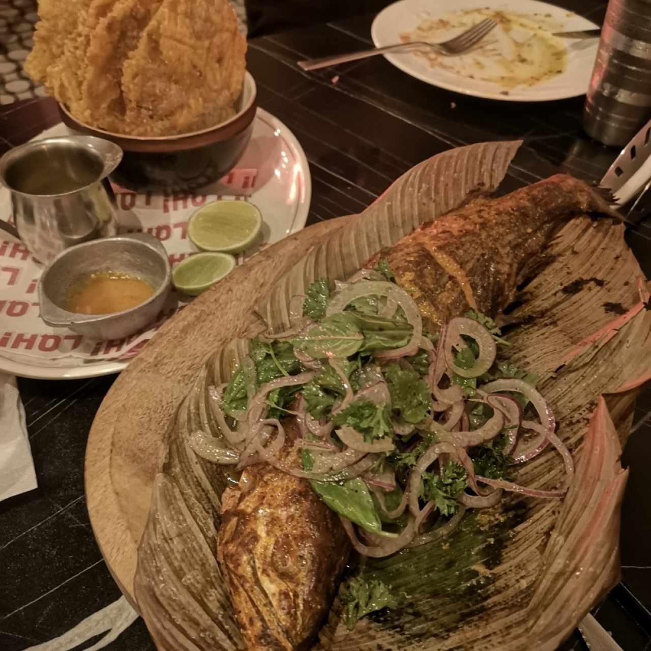 Pesca del día con patacones 