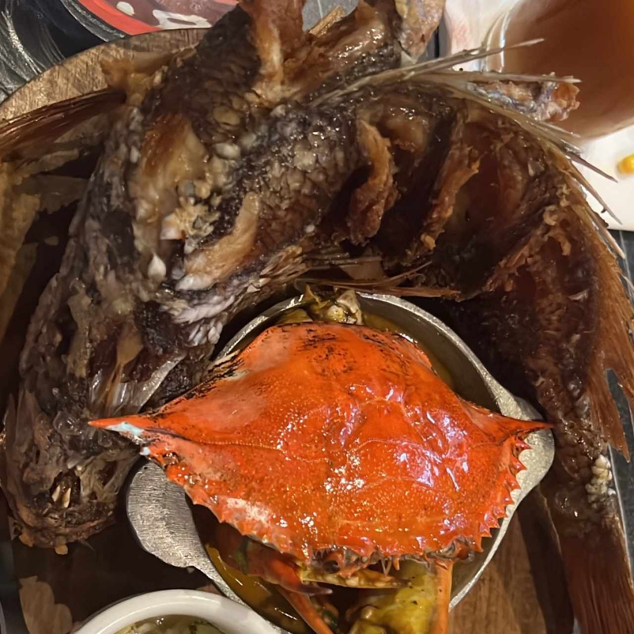 Pargo rojo frito