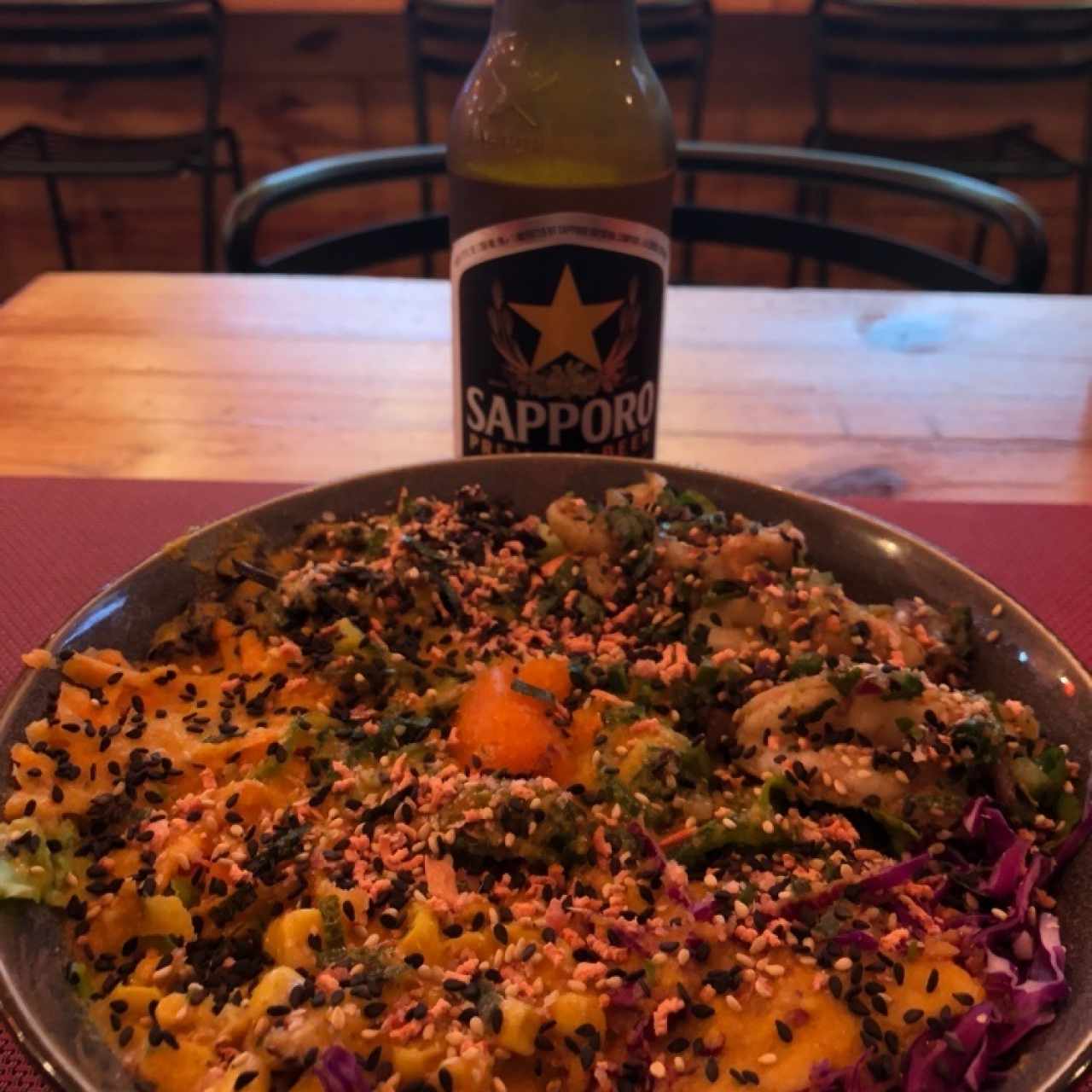 Poke bowl. 