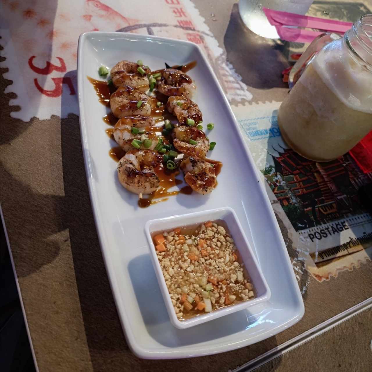 Satay de Camarón (2 unidades)