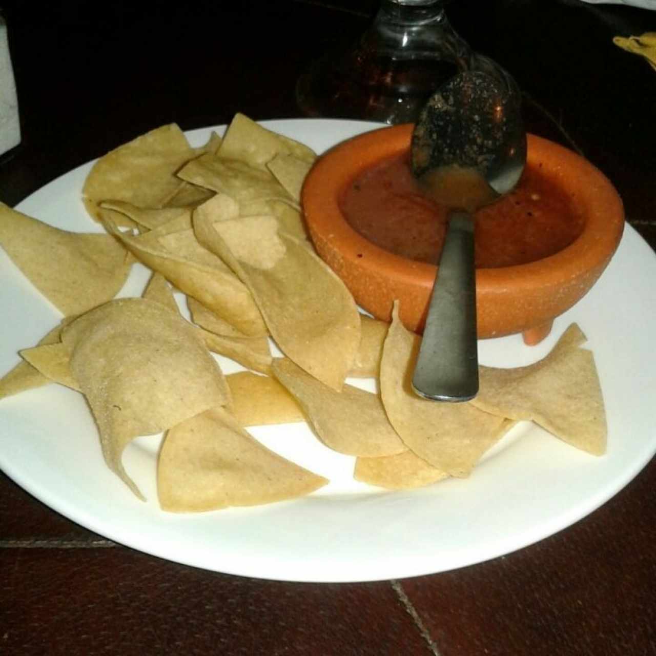 Nachos de cortesía.