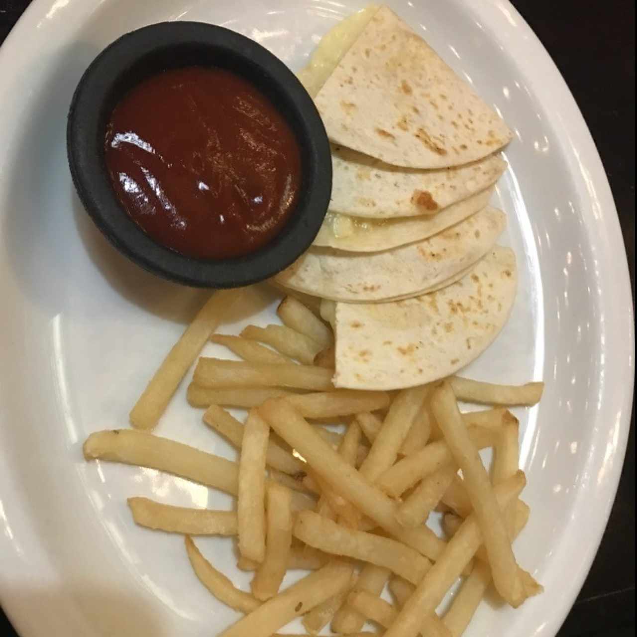 quesadillas menu de niños