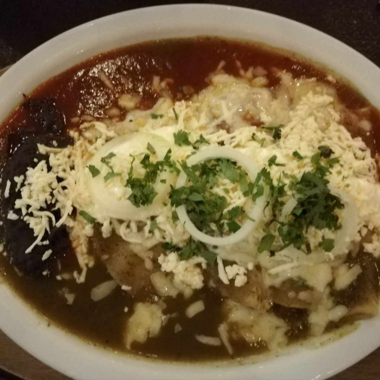 Enchiladas divorciadas