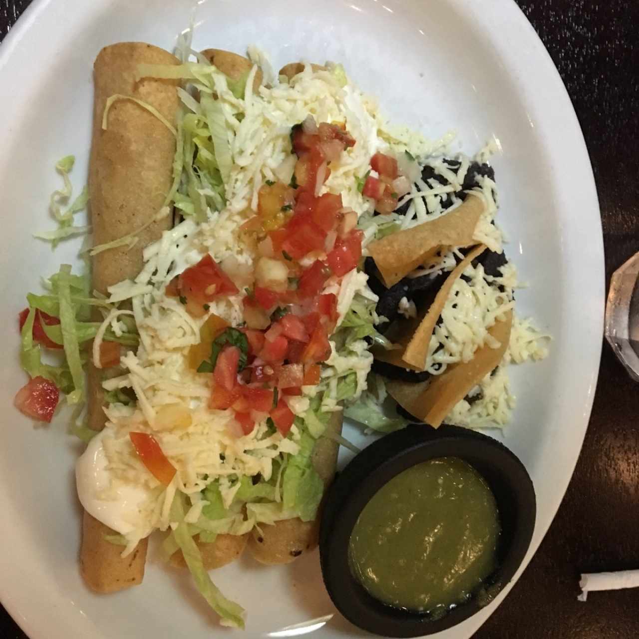 Flautas de pollo