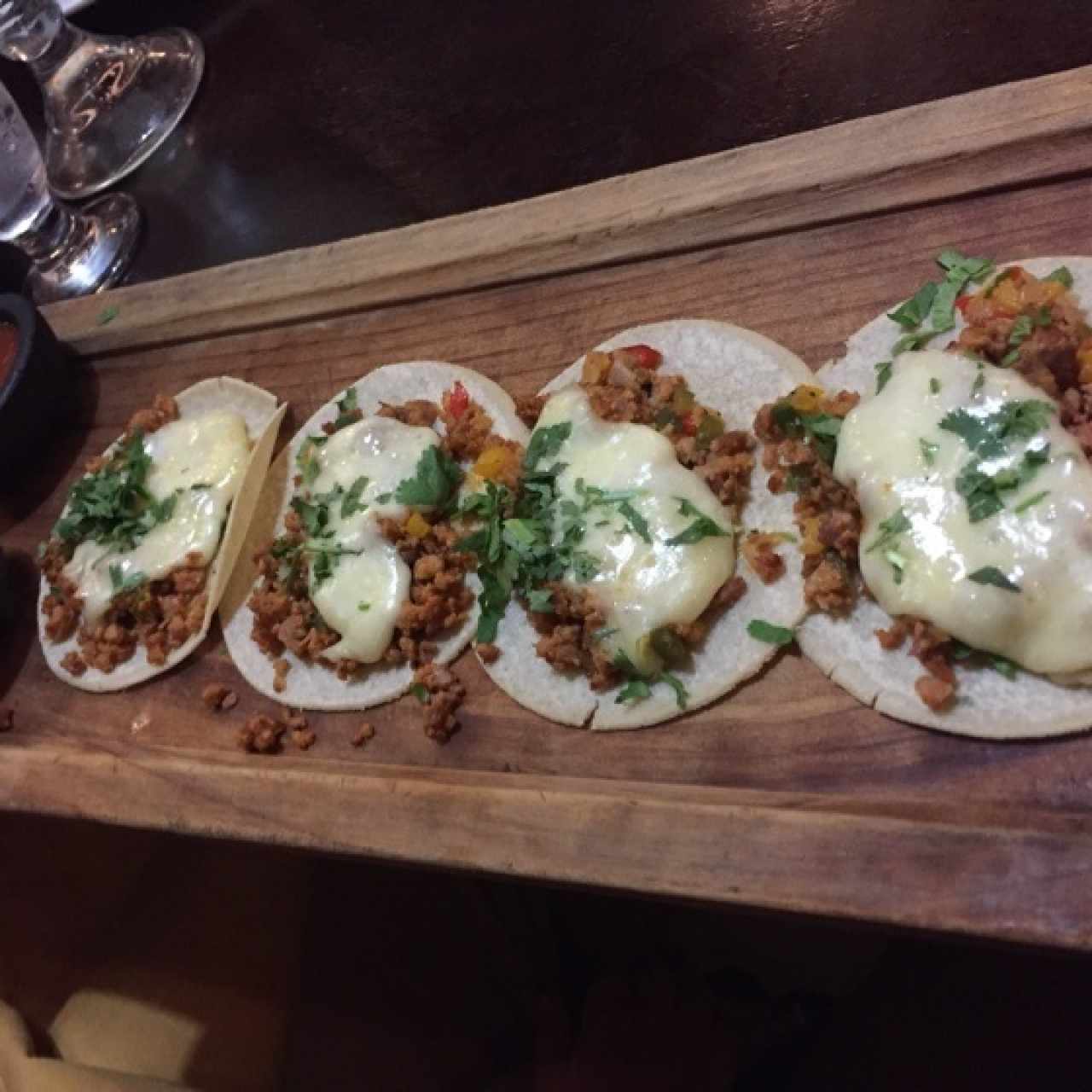 tacos de chorizo