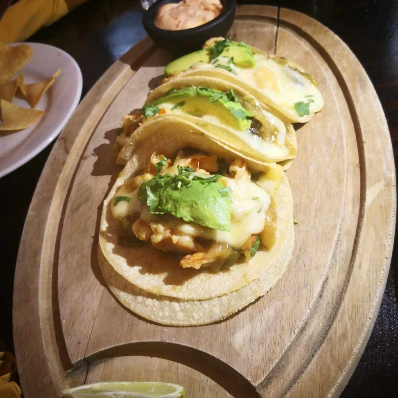 tacos de camarones 