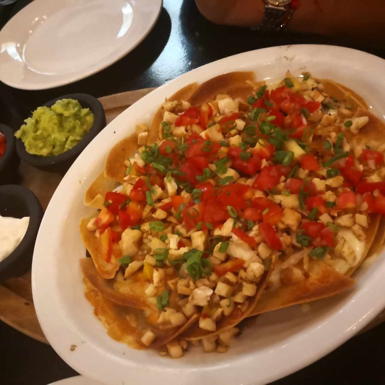 nachos de pollo 