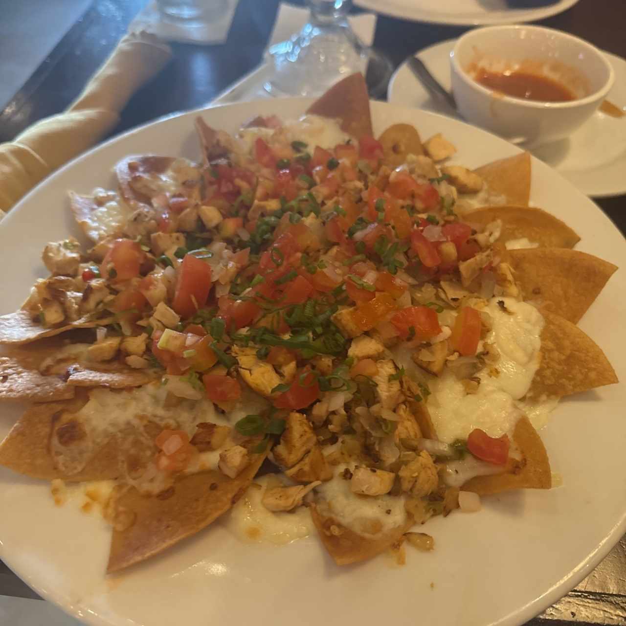 Nachos de pollo 